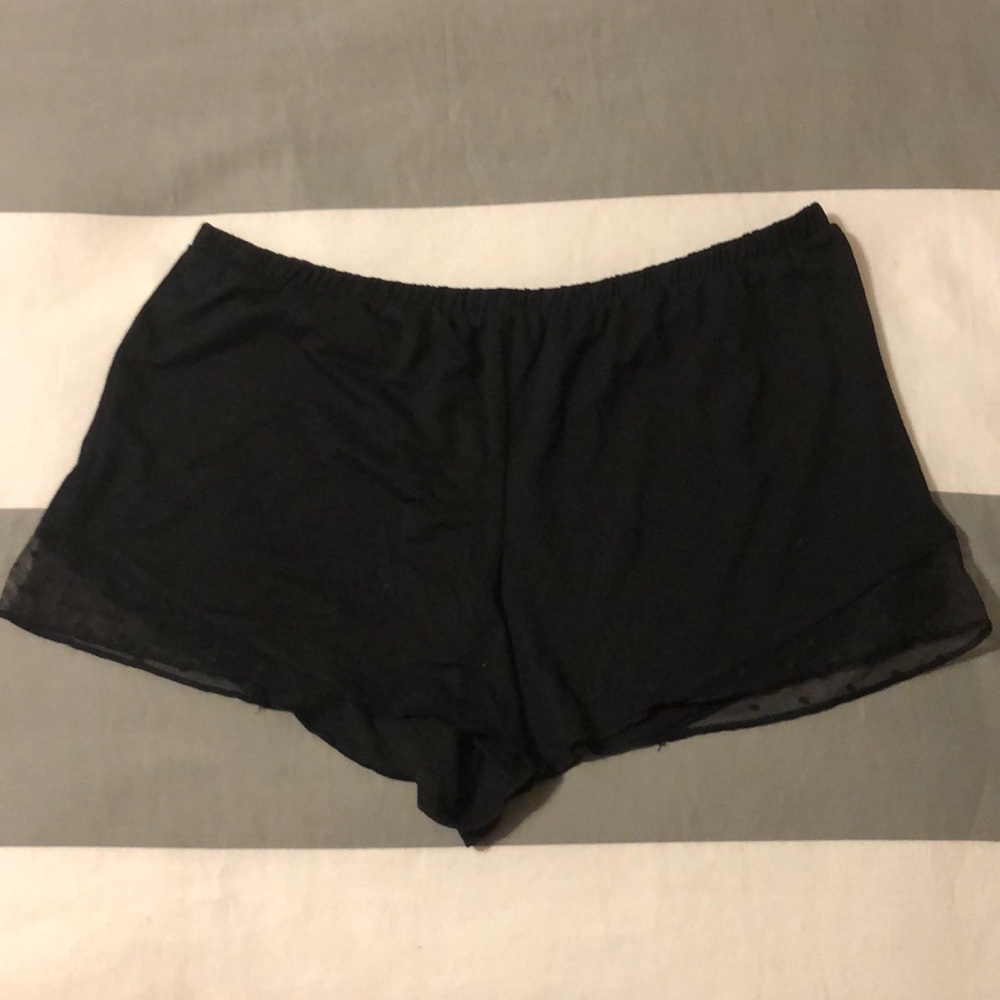Victoria’s Secret black sleep shorts. XS, BNWT